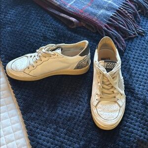 Golden Goose White and Black Women's Sneakers